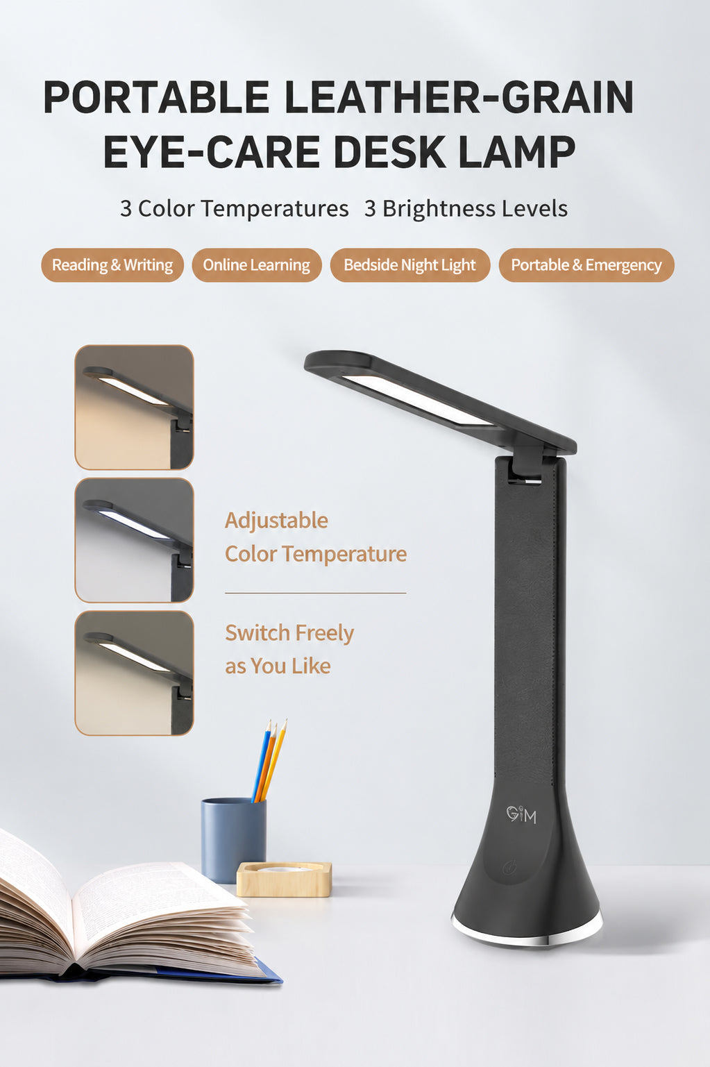 Foldable USB-C LED Desk Lamp