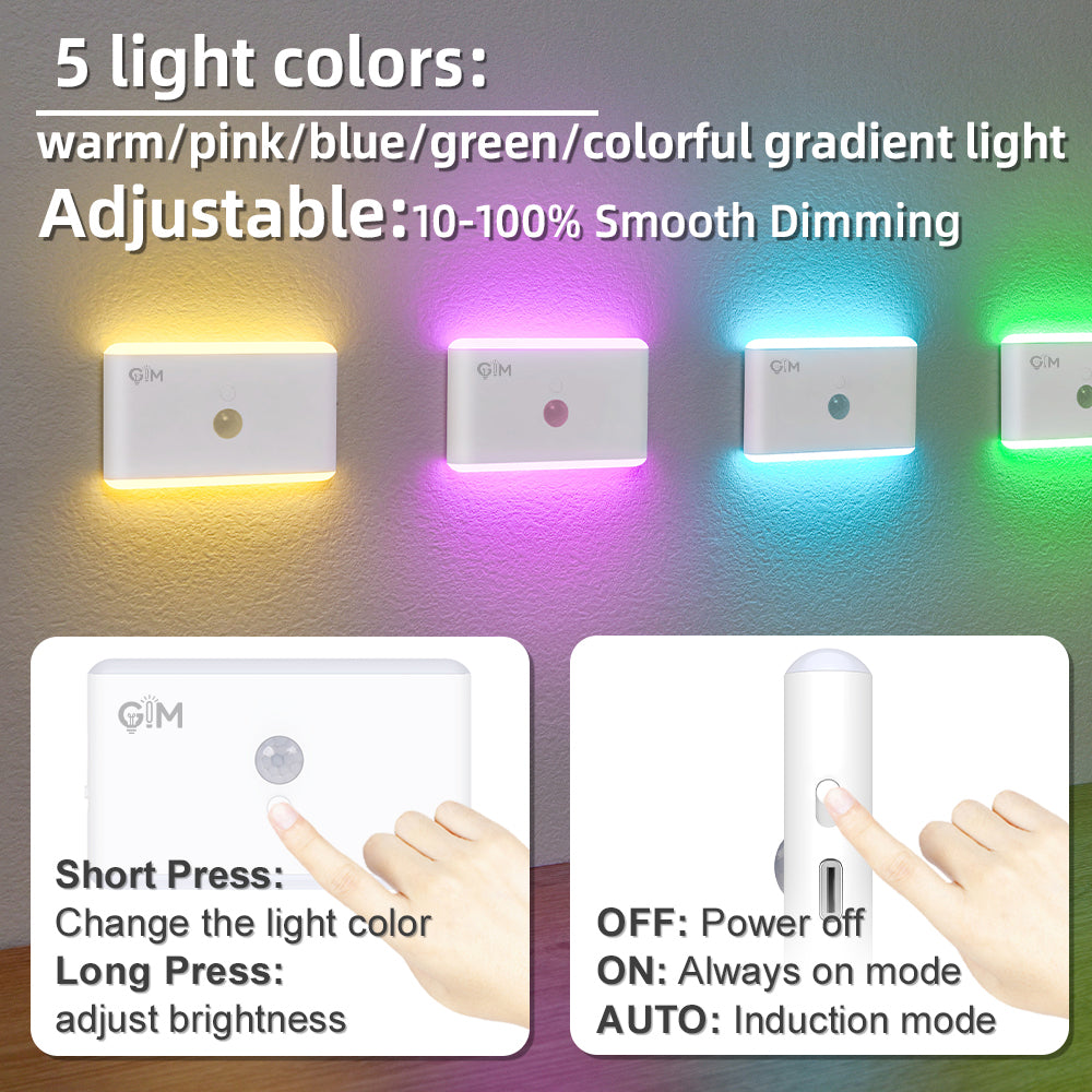 RGB Motion Sensor Night Light